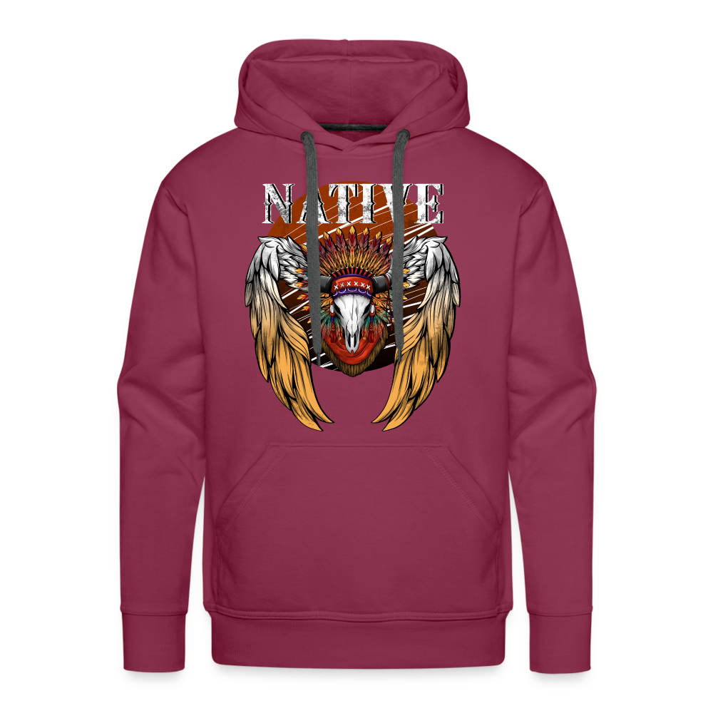 Native Premium Hoodie - burgundy