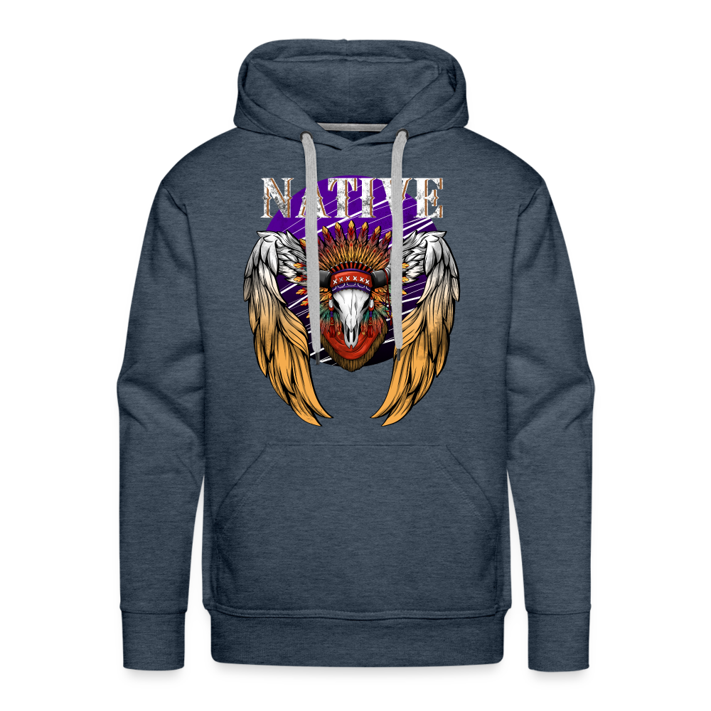 Native Premium Hoodie - heather denim