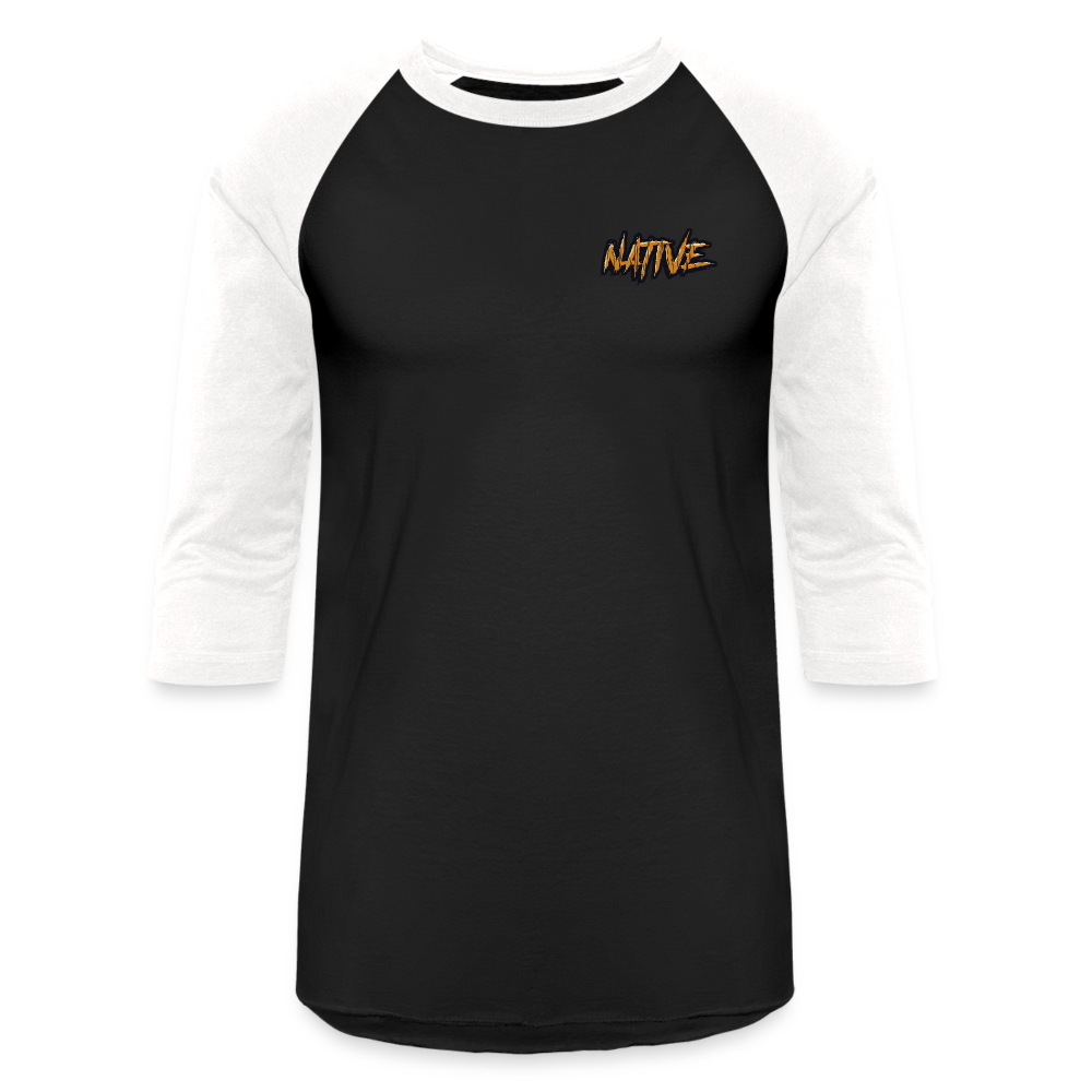 Native Baseball T-Shirt - black/white