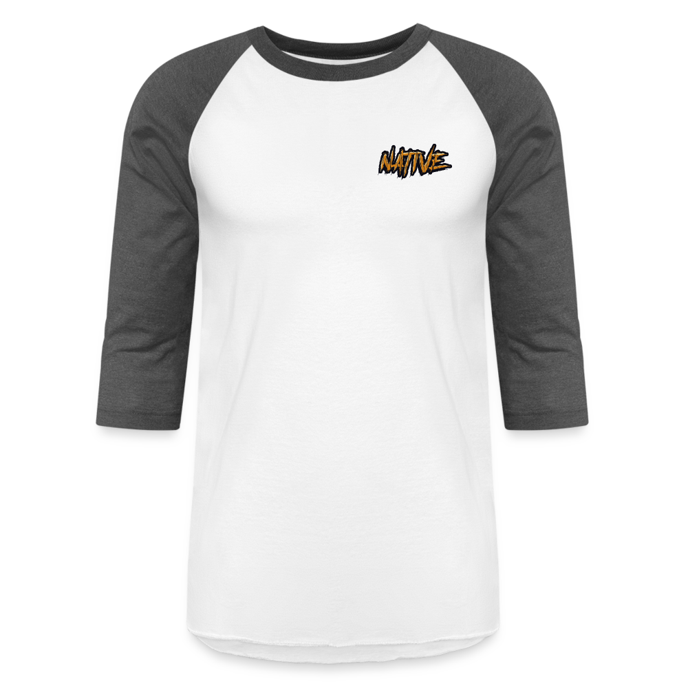 Native Baseball T-Shirt - white/charcoal