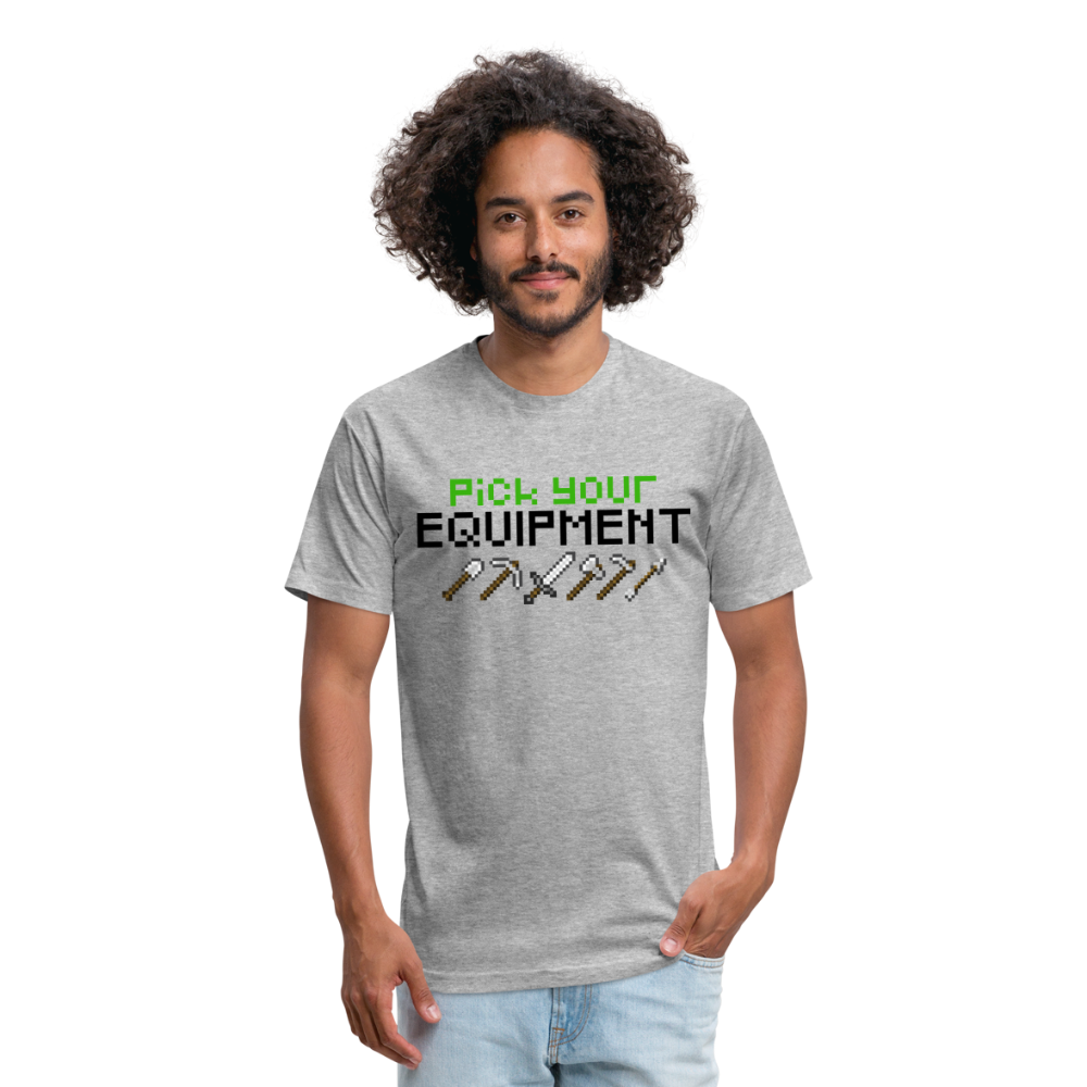 GU 'Pick Your Equipment'  Fitted T-Shirt - heather gray