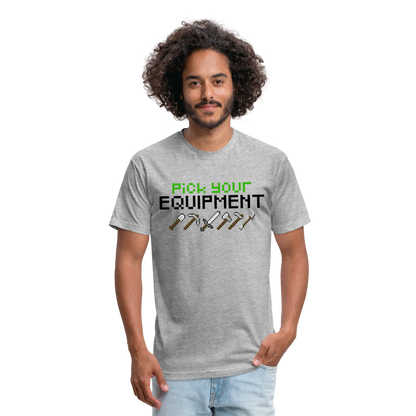 GU 'Pick Your Equipment'  Fitted T-Shirt - heather gray