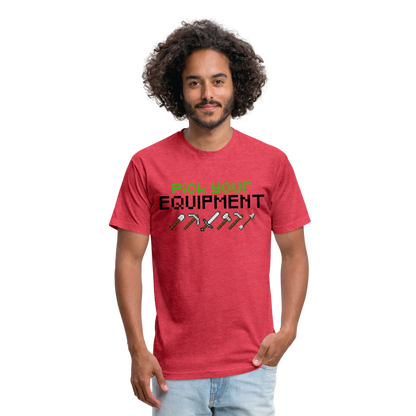 GU 'Pick Your Equipment'  Fitted T-Shirt - heather red