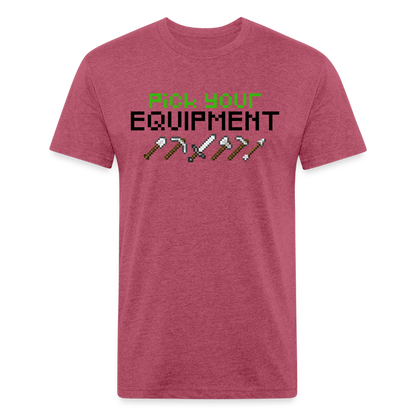GU 'Pick Your Equipment'  Fitted T-Shirt - heather burgundy