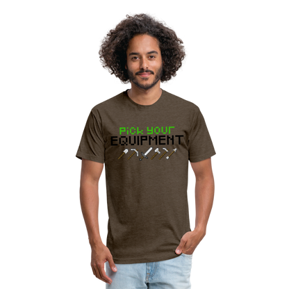 GU 'Pick Your Equipment'  Fitted T-Shirt - heather espresso