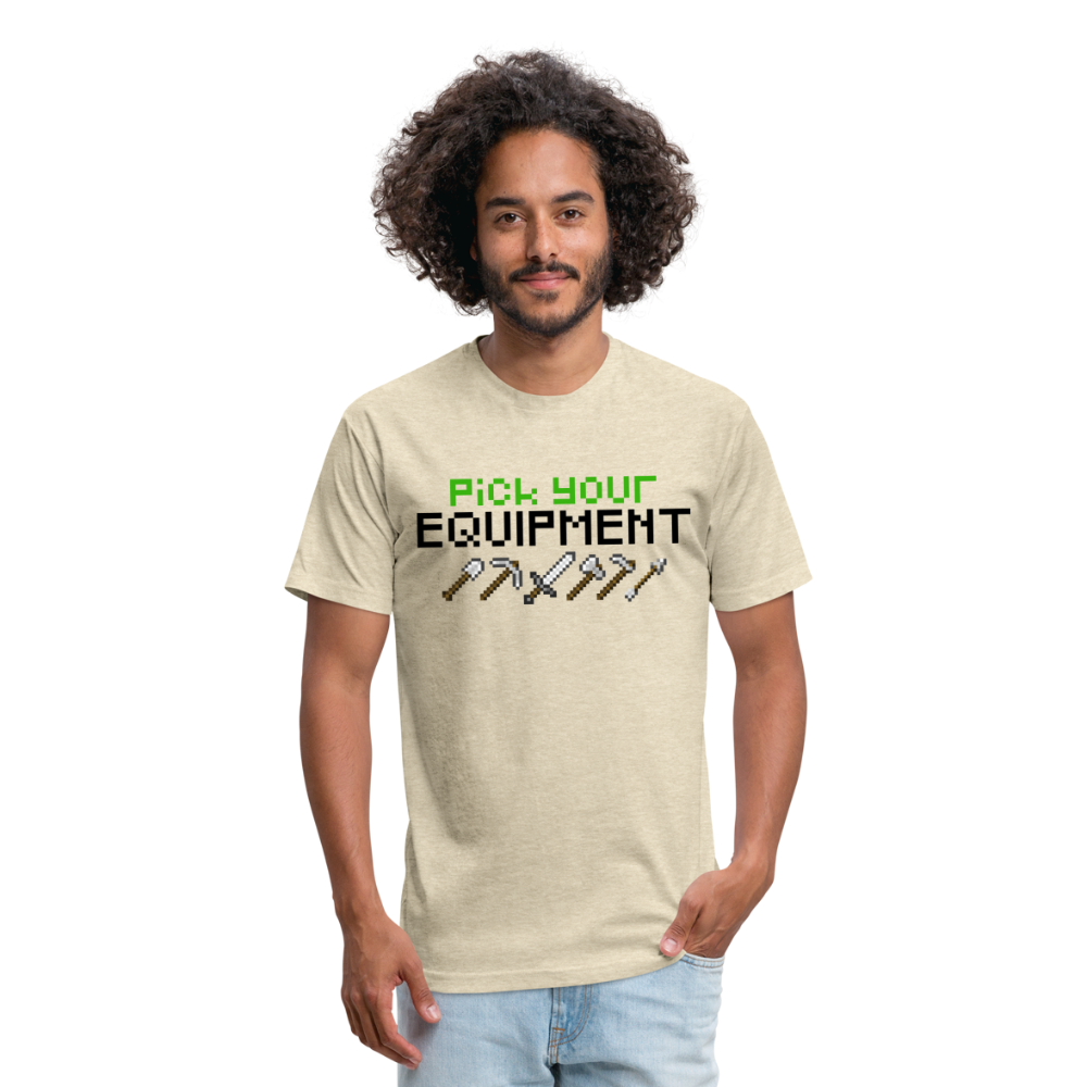 GU 'Pick Your Equipment'  Fitted T-Shirt - heather cream