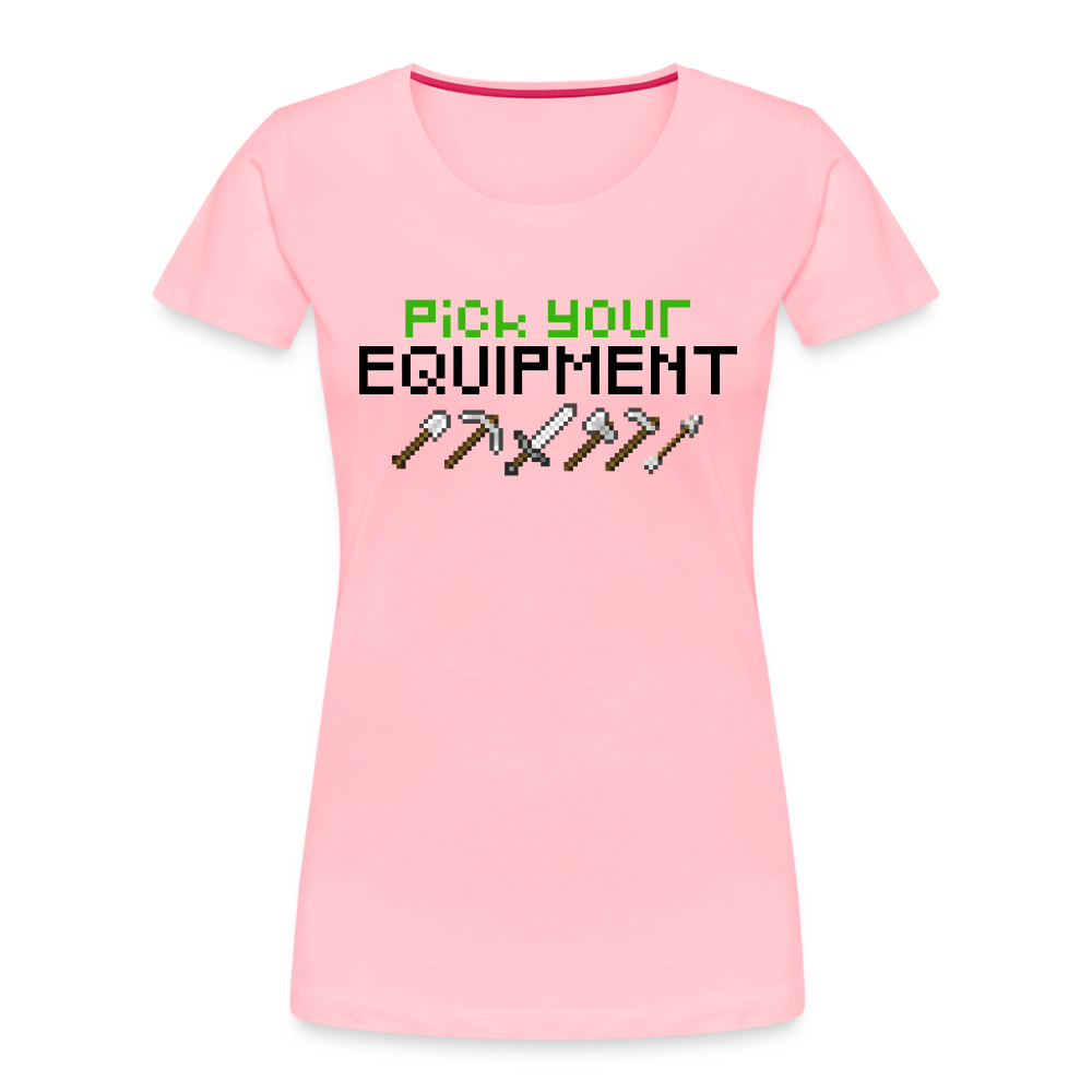 GU 'Pick Your Equipment'  Women’s Premium Organic T-Shirt - pink