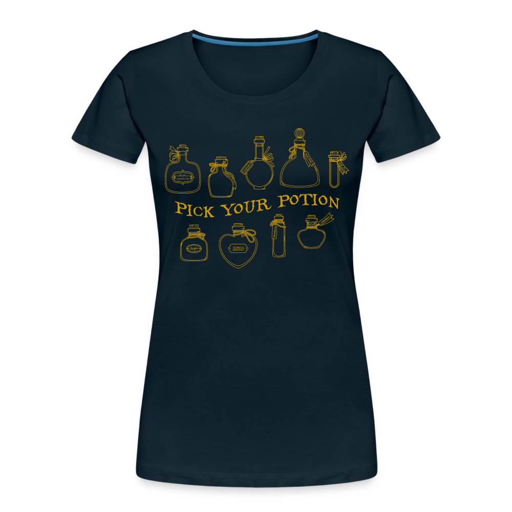 GU 'Potion'  Women’s Premium Organic T-Shirt - deep navy