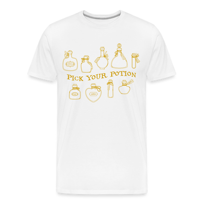 GU 'Potion'  Men’s Premium Organic T-Shirt - white