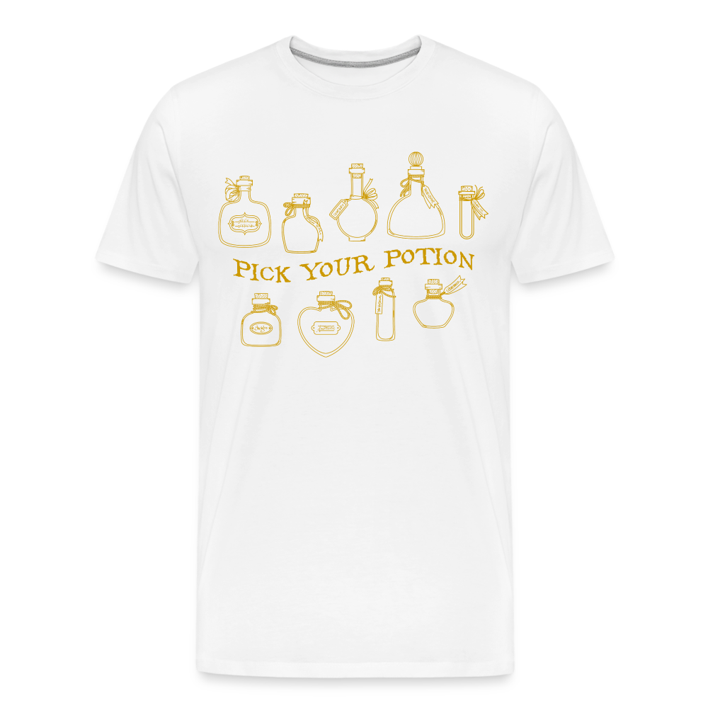 GU 'Potion'  Men’s Premium Organic T-Shirt - white