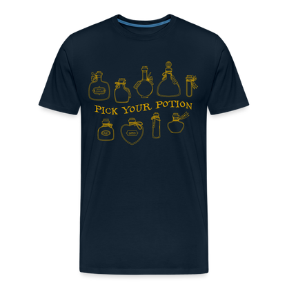 GU 'Potion'  Men’s Premium Organic T-Shirt - deep navy
