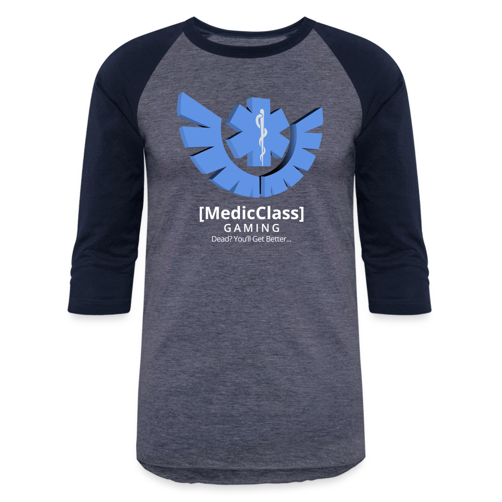 MedicClass Gaming Baseball T-Shirt - heather blue/navy