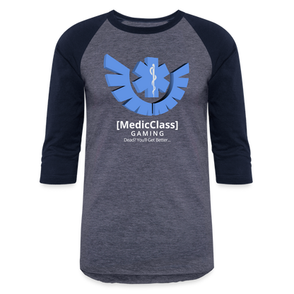 MedicClass Gaming Baseball T-Shirt - heather blue/navy