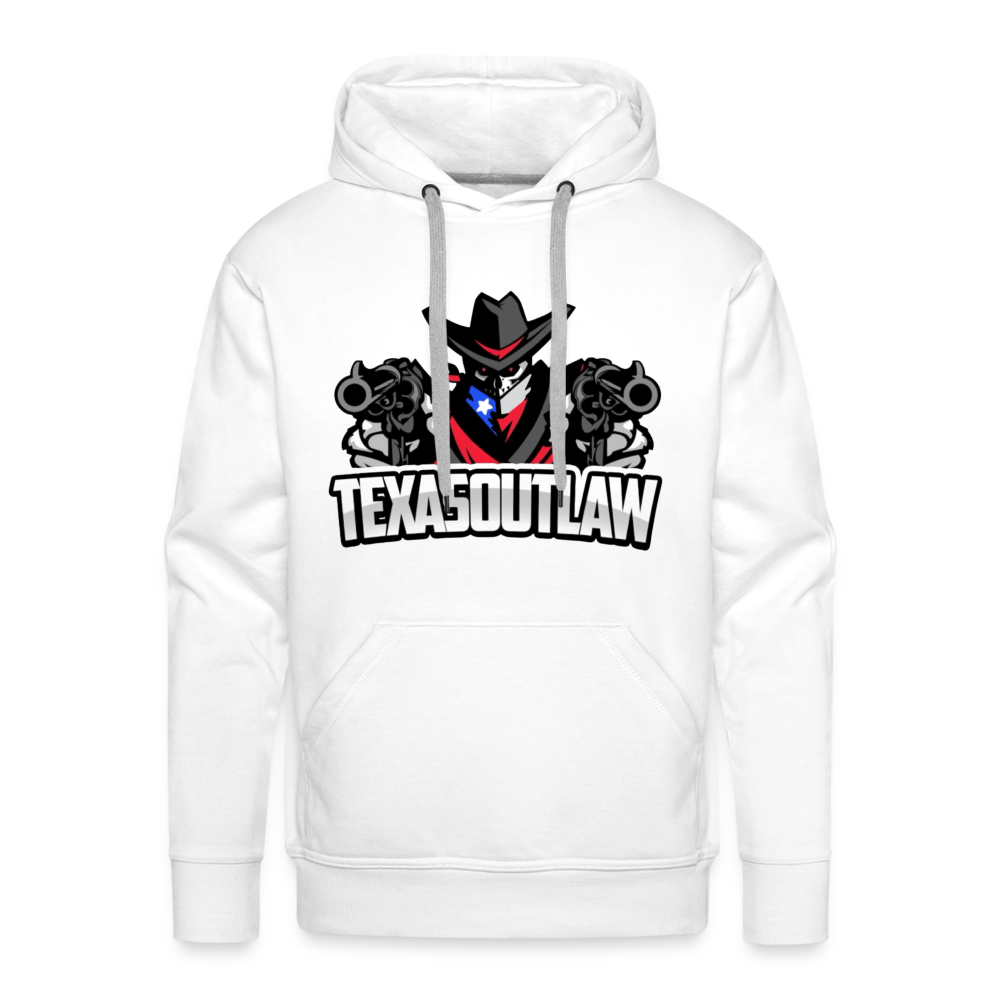 Texas Outlaw Men’s Premium Hoodie - white