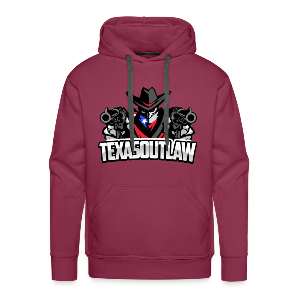 Texas Outlaw Men’s Premium Hoodie - burgundy