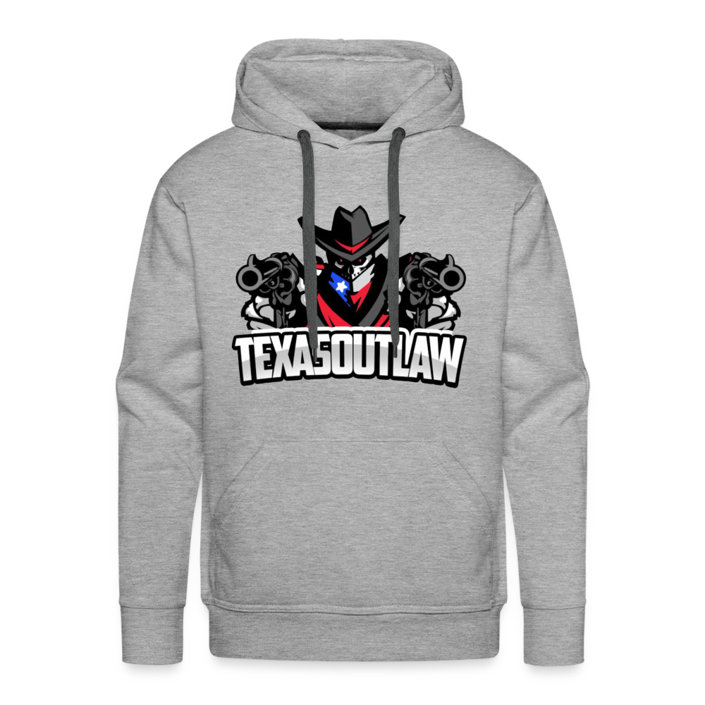 Texas Outlaw Men’s Premium Hoodie - heather grey