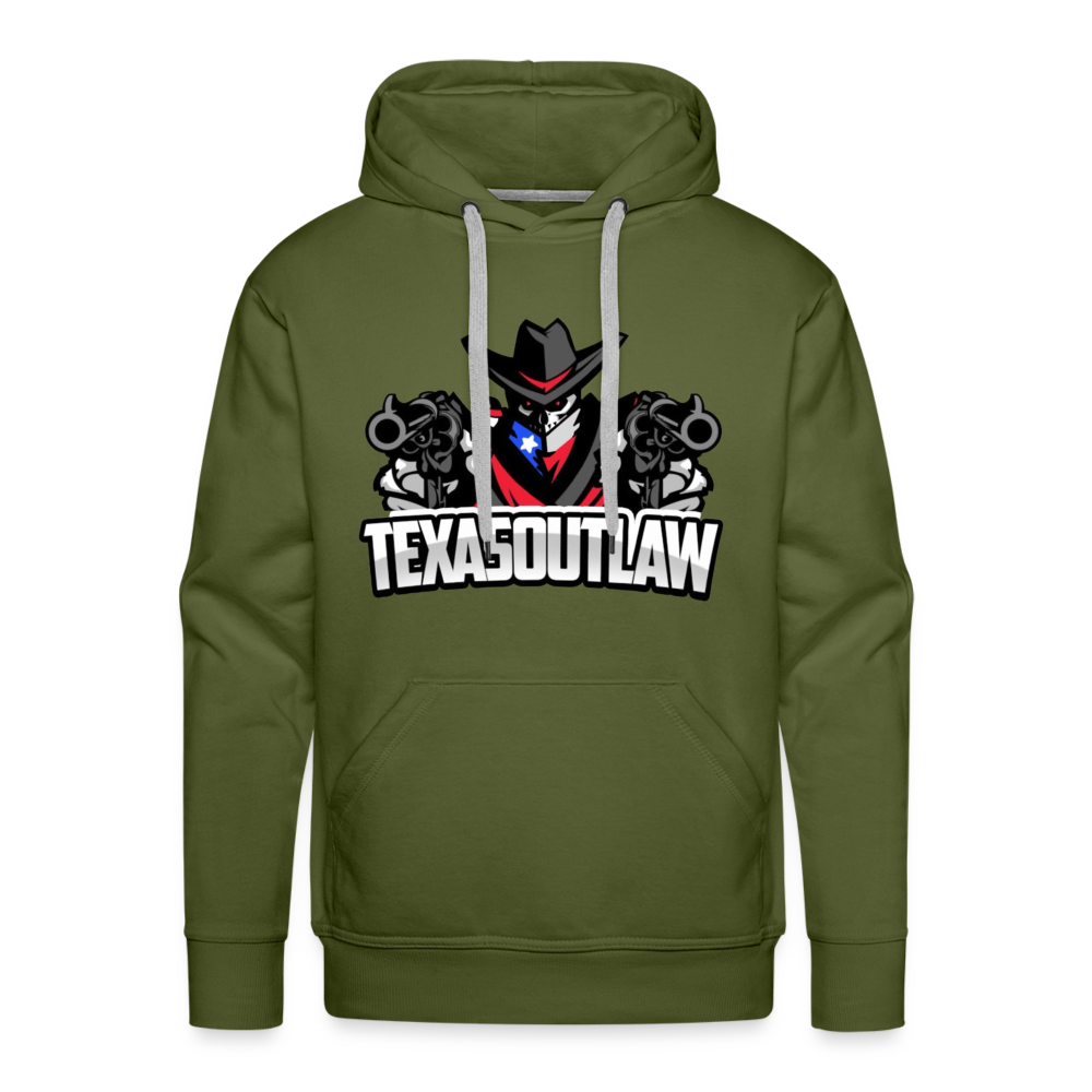 Texas Outlaw Men’s Premium Hoodie - olive green