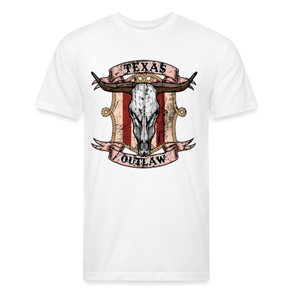 Texas Outlaw Fitted T-Shirt - white