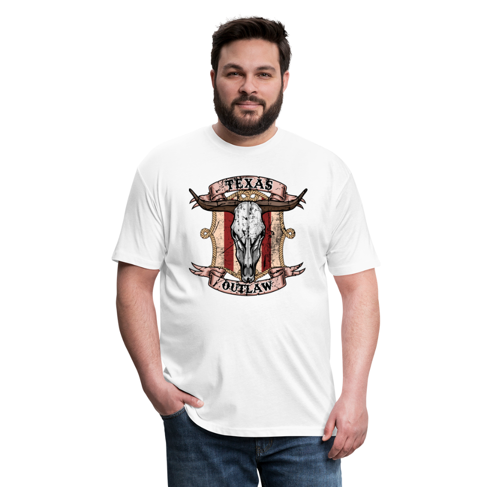 Texas Outlaw Fitted T-Shirt - white