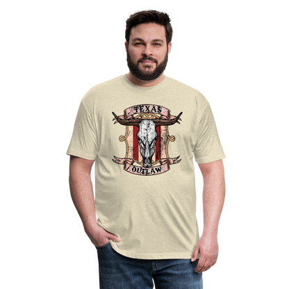 Texas Outlaw Fitted T-Shirt - heather cream