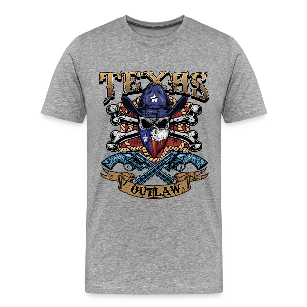 Texas Outlaw Men's Premium T-Shirt - heather gray