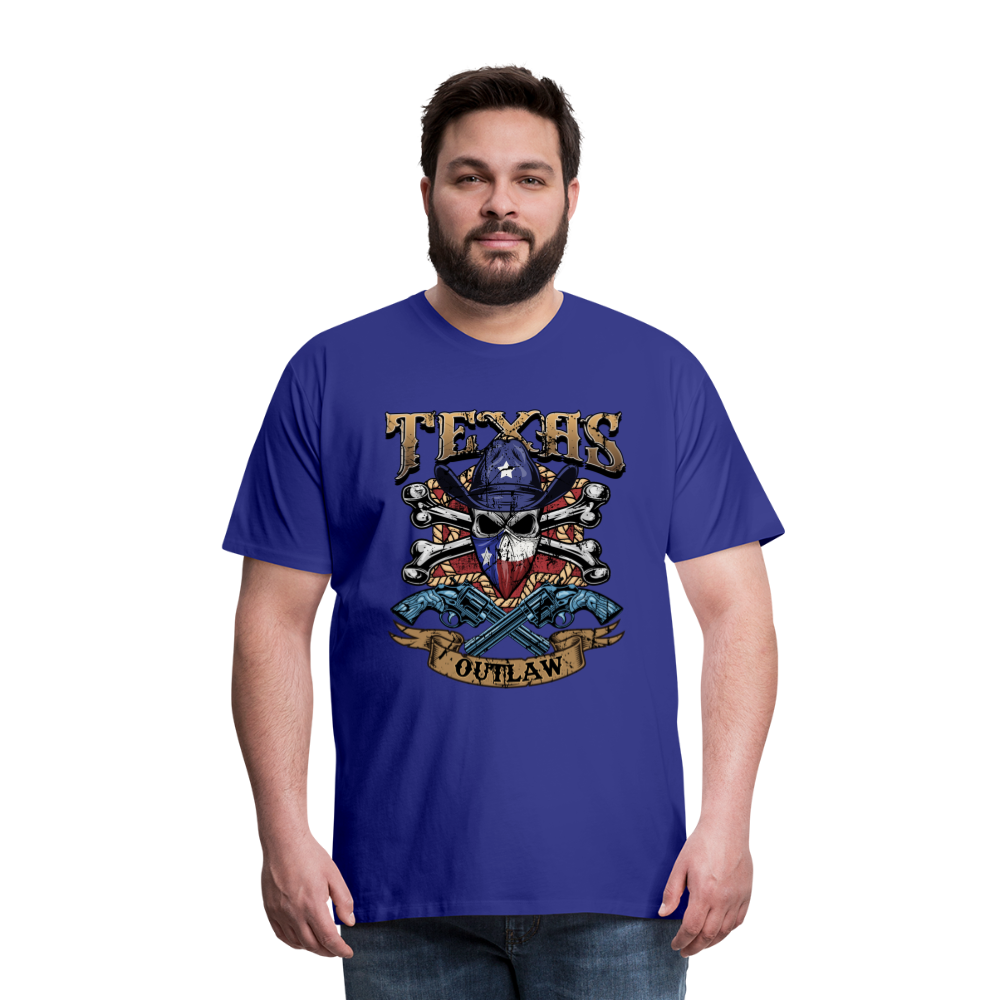 Texas Outlaw Men's Premium T-Shirt - royal blue