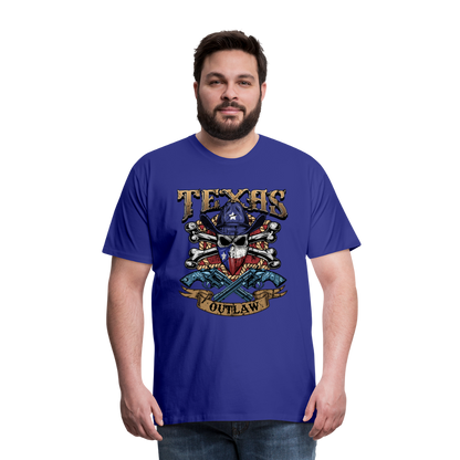 Texas Outlaw Men's Premium T-Shirt - royal blue