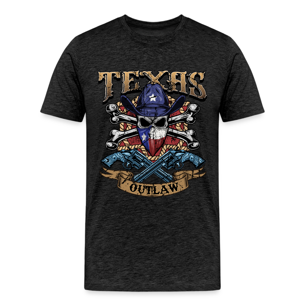 Texas Outlaw Men's Premium T-Shirt - charcoal grey