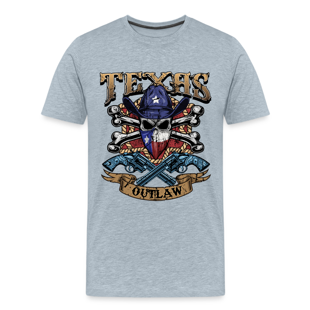 Texas Outlaw Men's Premium T-Shirt - heather ice blue