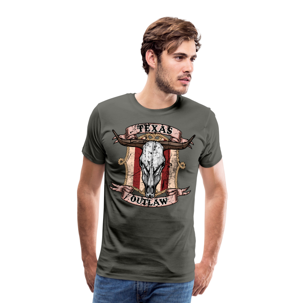 Texas Outlaw Men's Premium T-Shirt - asphalt gray