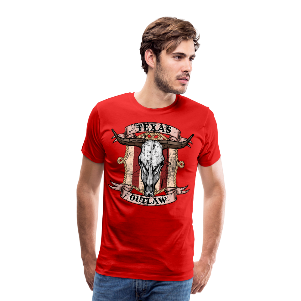 Texas Outlaw Men's Premium T-Shirt - red