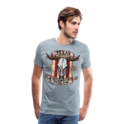 Texas Outlaw Men's Premium T-Shirt - heather ice blue