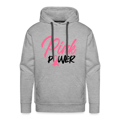GU 'Pink Power' Premium Hoodie - heather grey