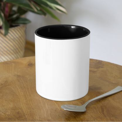 Asher B Contrast Coffee Mug - white/black