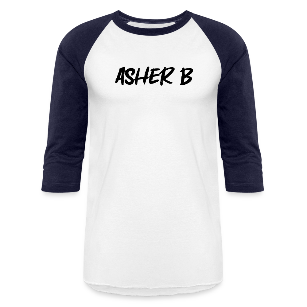 Asher B Baseball T-Shirt - white/navy