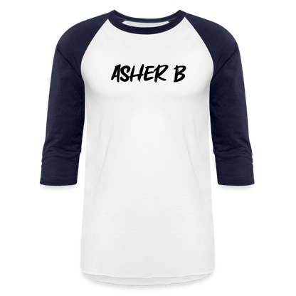 Asher B Baseball T-Shirt - white/navy