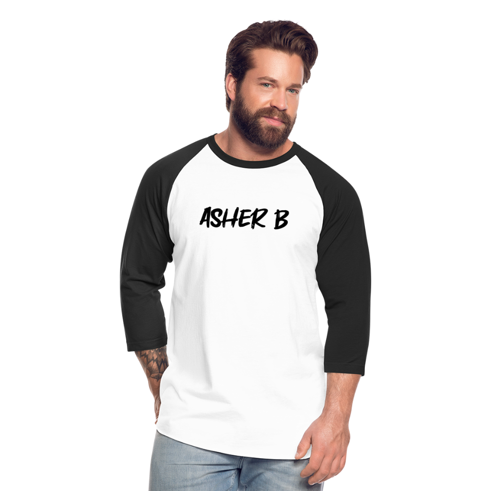 Asher B Baseball T-Shirt - white/black