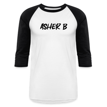 Asher B Baseball T-Shirt - white/black
