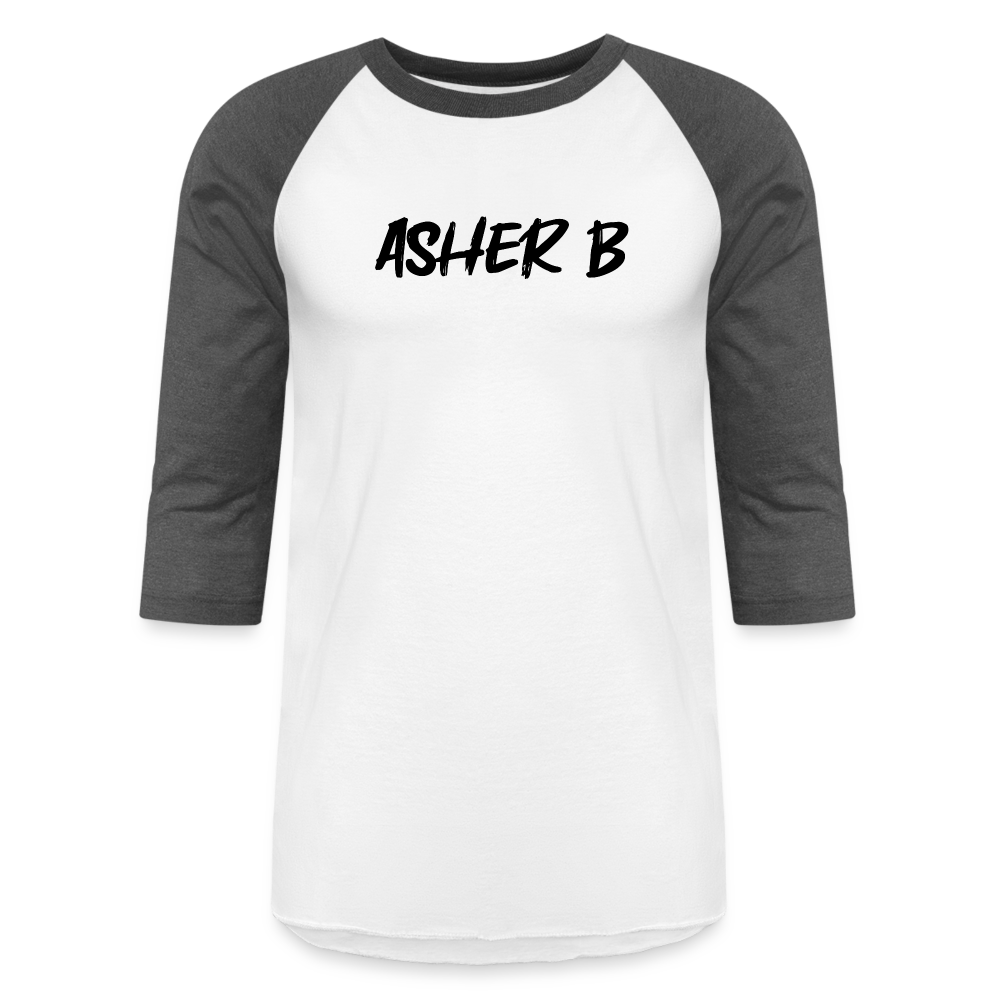 Asher B Baseball T-Shirt - white/charcoal