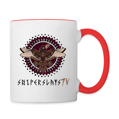 Sniper Slays Contrast Coffee Mug - white/red