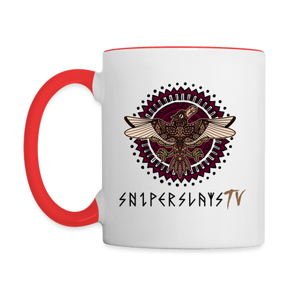 Sniper Slays Contrast Coffee Mug - white/red