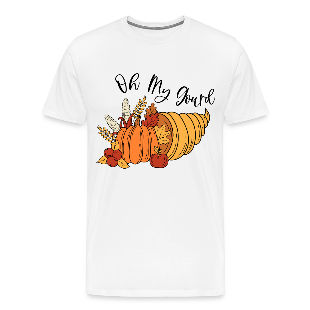 GU 'Oh My Gourd' Unisex Premium T-Shirt - white