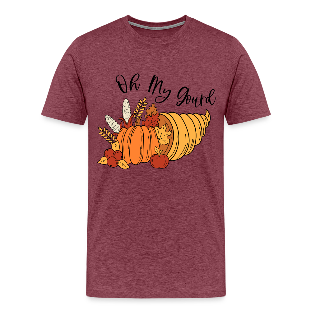 GU 'Oh My Gourd' Unisex Premium T-Shirt - heather burgundy