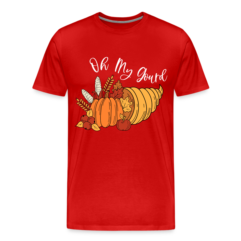 GU 'Oh My Gourd' Unisex Premium T-Shirt - red