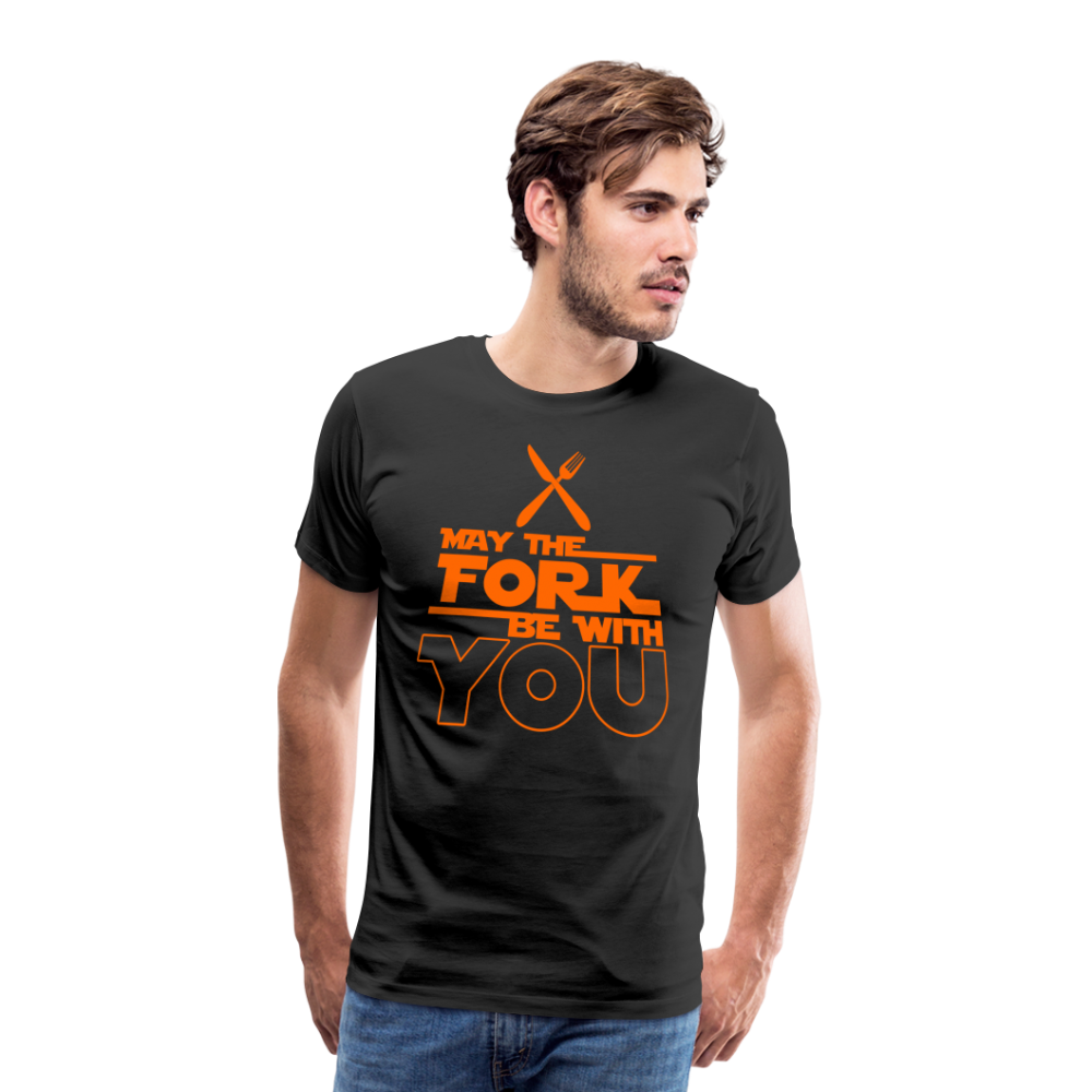 GU 'May the Fork' Unisex Premium T-Shirt - black