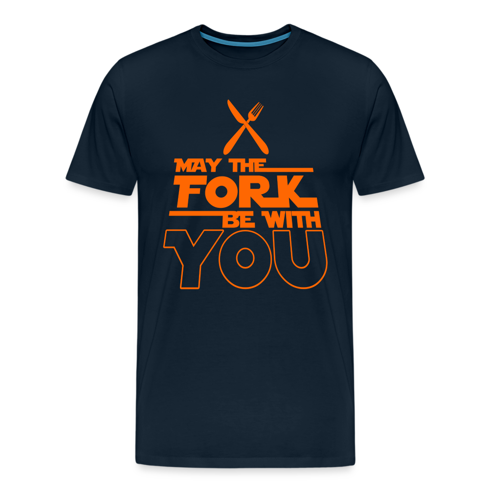 GU 'May the Fork' Unisex Premium T-Shirt - deep navy