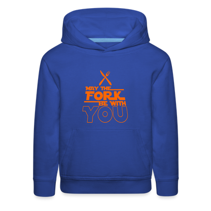 GU 'May the Fork' Youth Premium Hoodie - royal blue