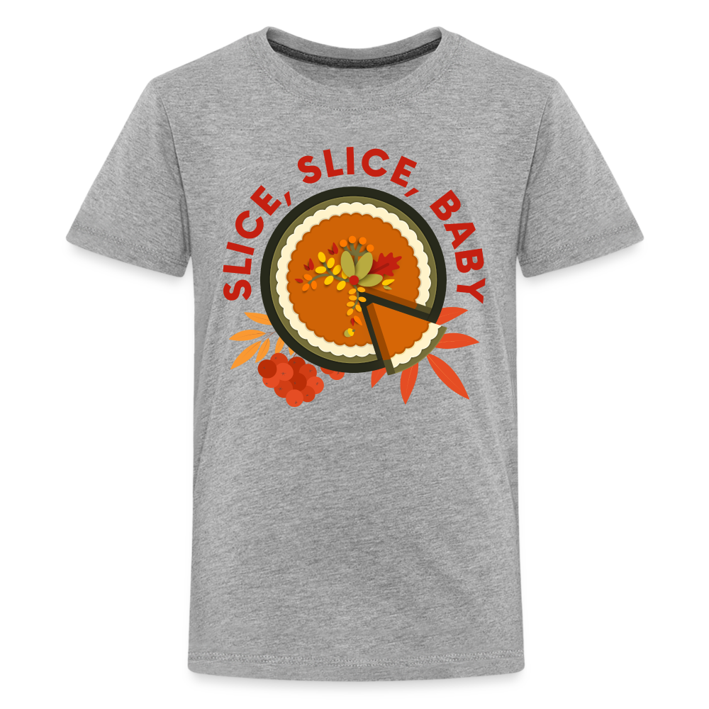 GU 'Slice, Slice, Baby' Youth Premium T-Shirt - heather gray