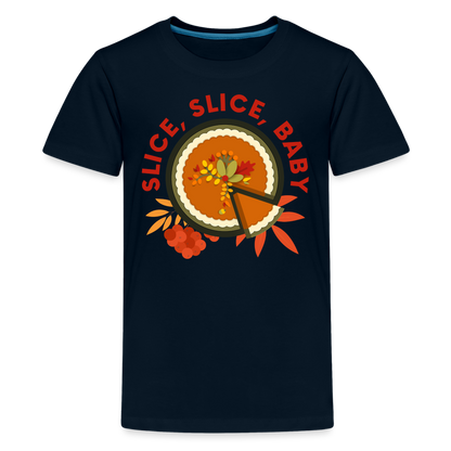 GU 'Slice, Slice, Baby' Youth Premium T-Shirt - deep navy