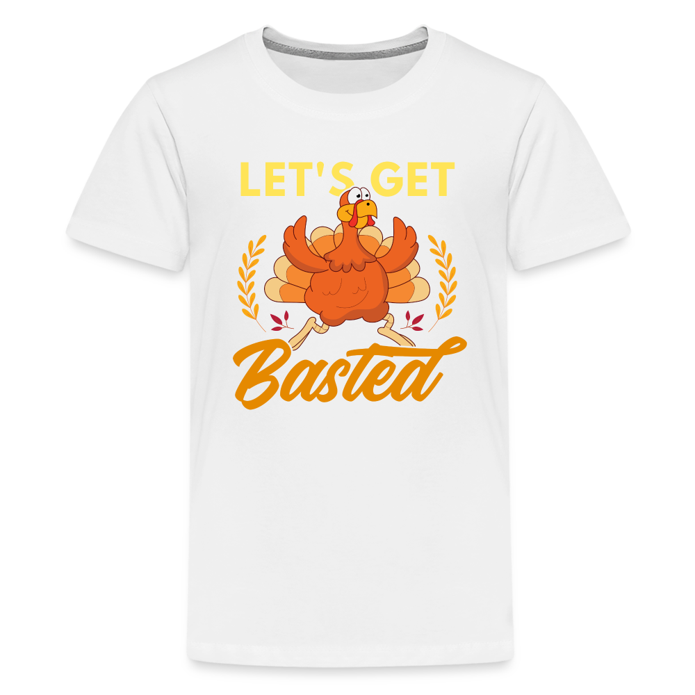 GU 'Let's Get Basted' Youth Premium T-Shirt - white